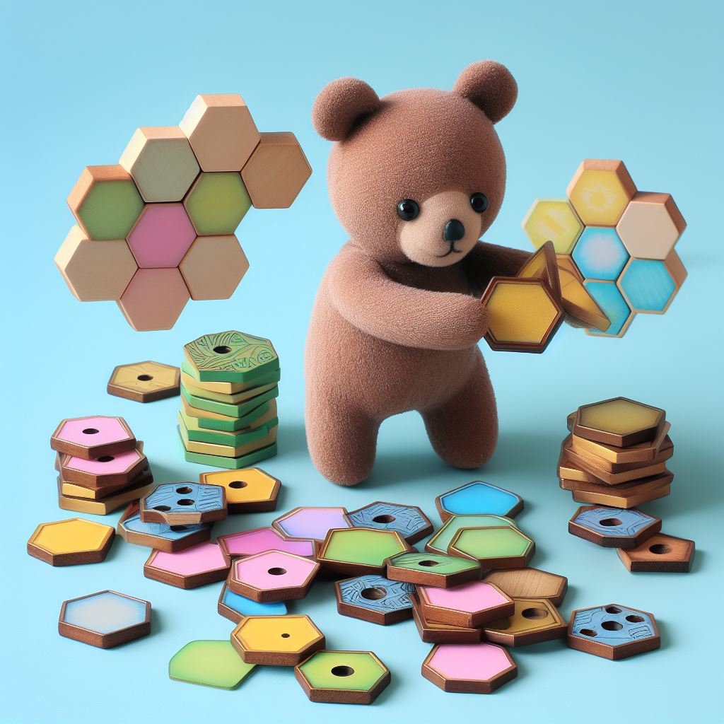 Bear with Hexagons